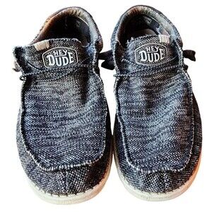 Hey Dude Wally Sox Men Size 11 Black/White Comfort Washable